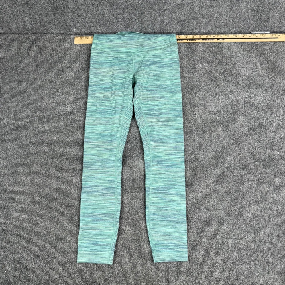 Lululemon Leggings Womens Size 4 Green Space Dye High Rise Athletic Yoga Pants